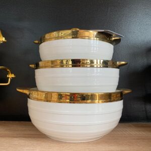 Gold tip dish