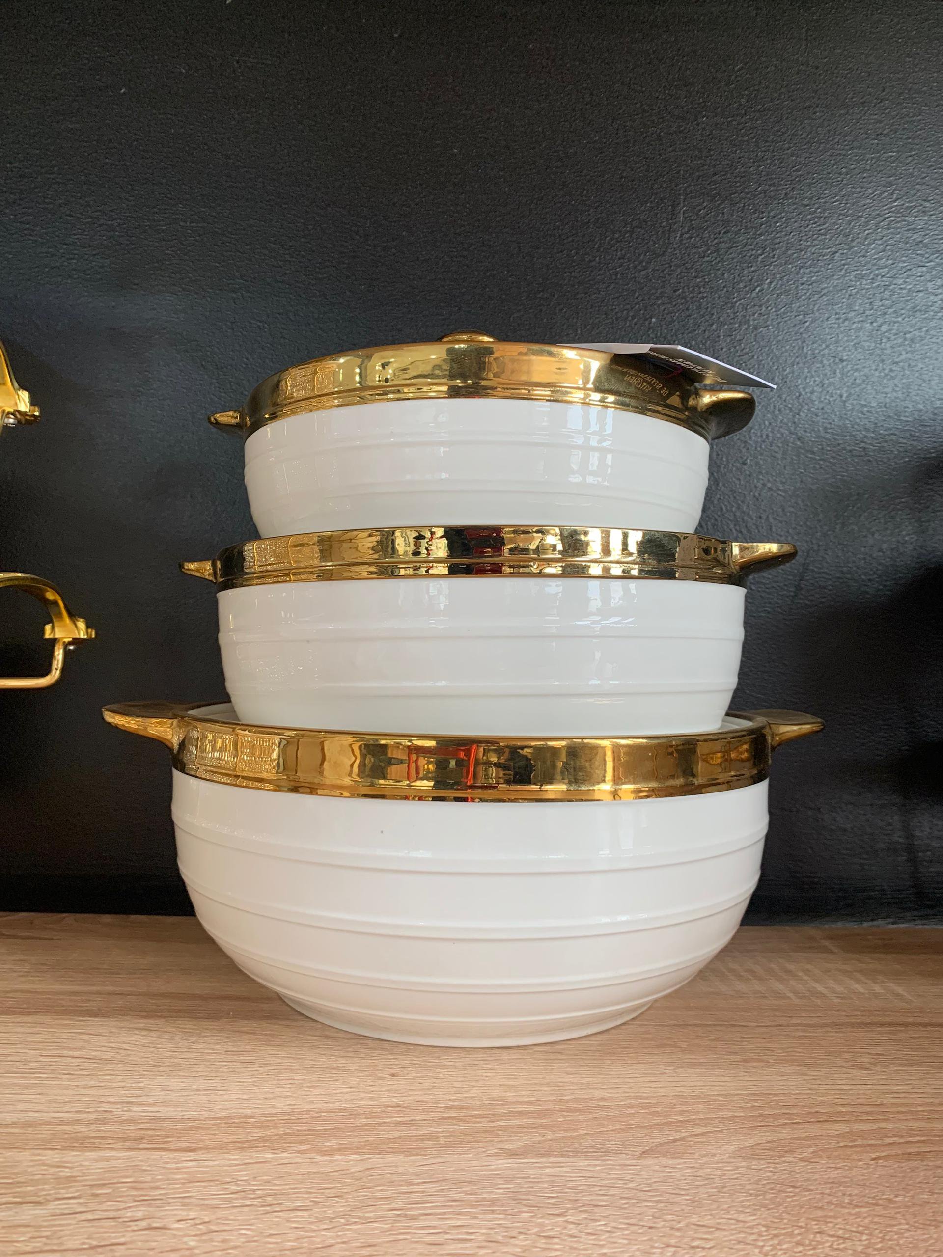 Gold tip dish