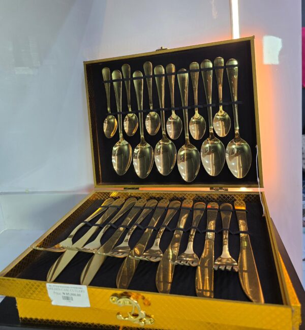 Golden case cutlery - Image 2