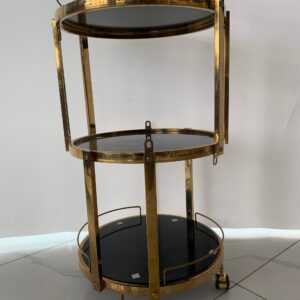Round gold trolley