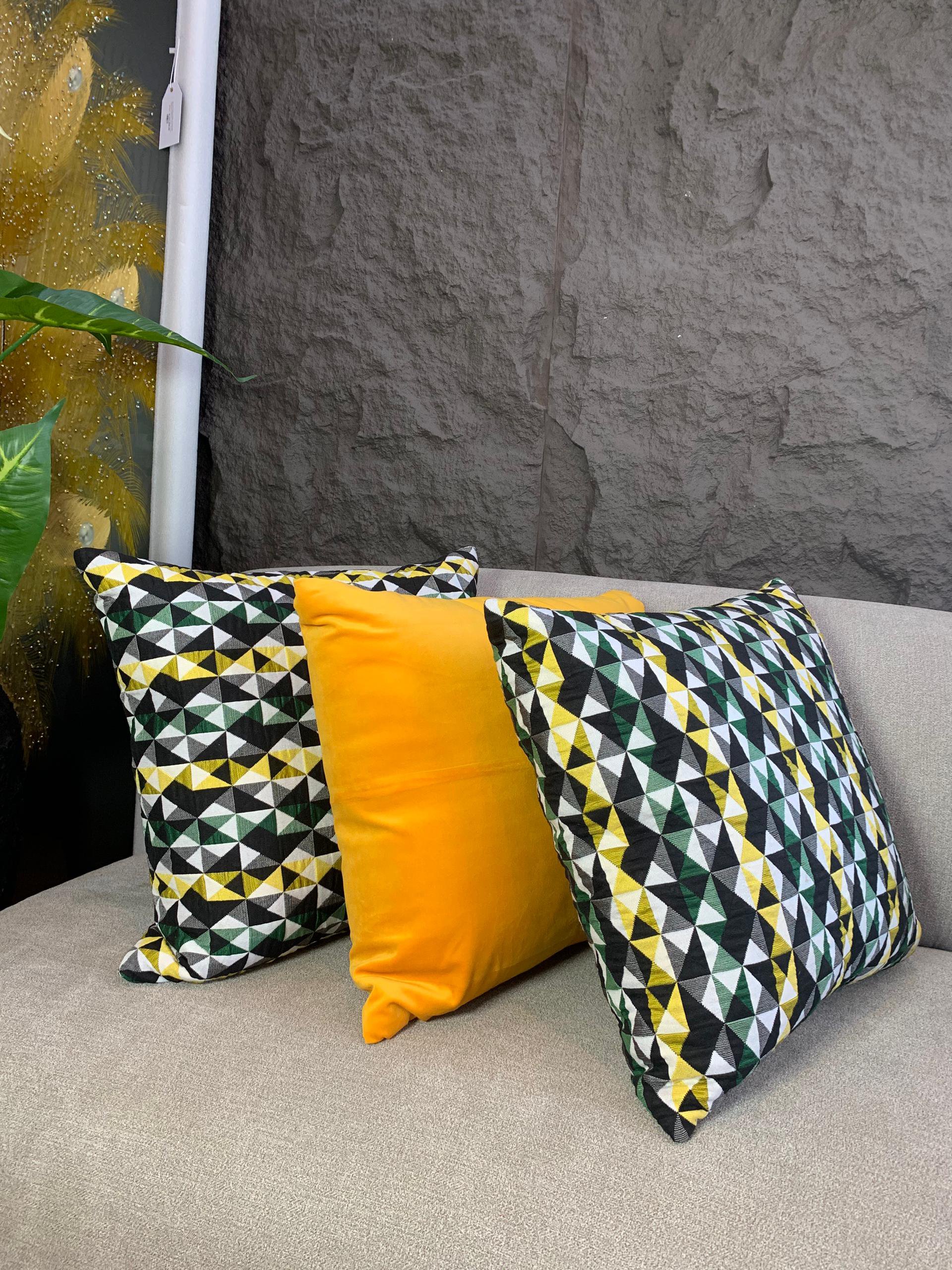 Pattern Troll pillows (N30,000)