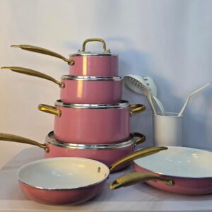Ceramic gold with cookware