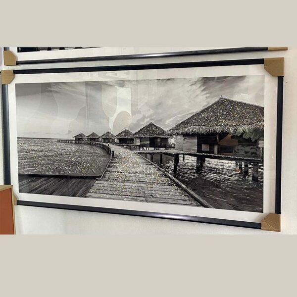 Landscape black and white frame