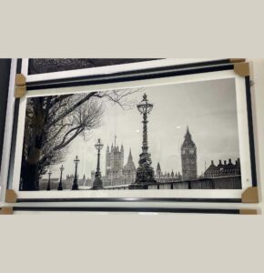 Landscape black and white frame
