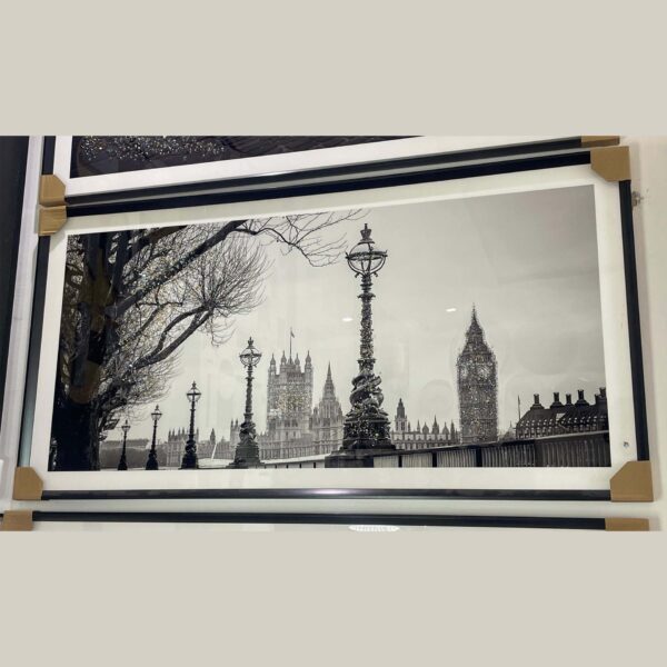 Landscape black and white frame