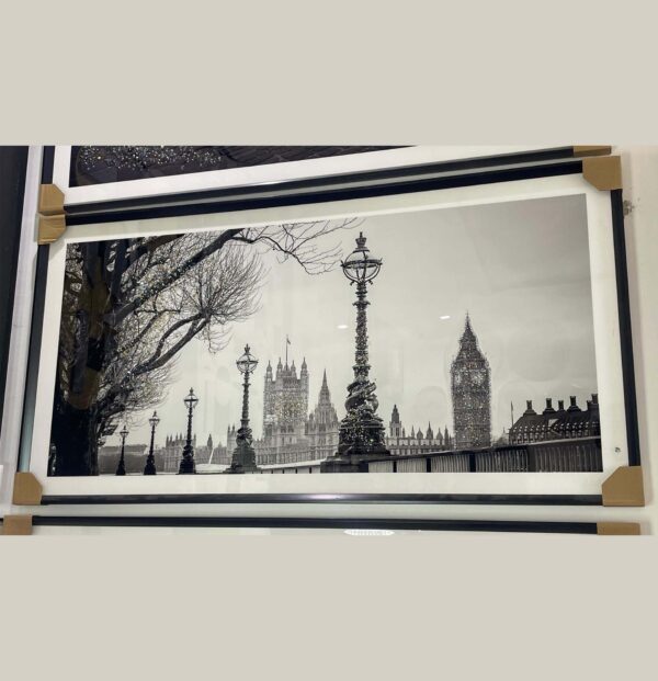 Landscape black and white frame