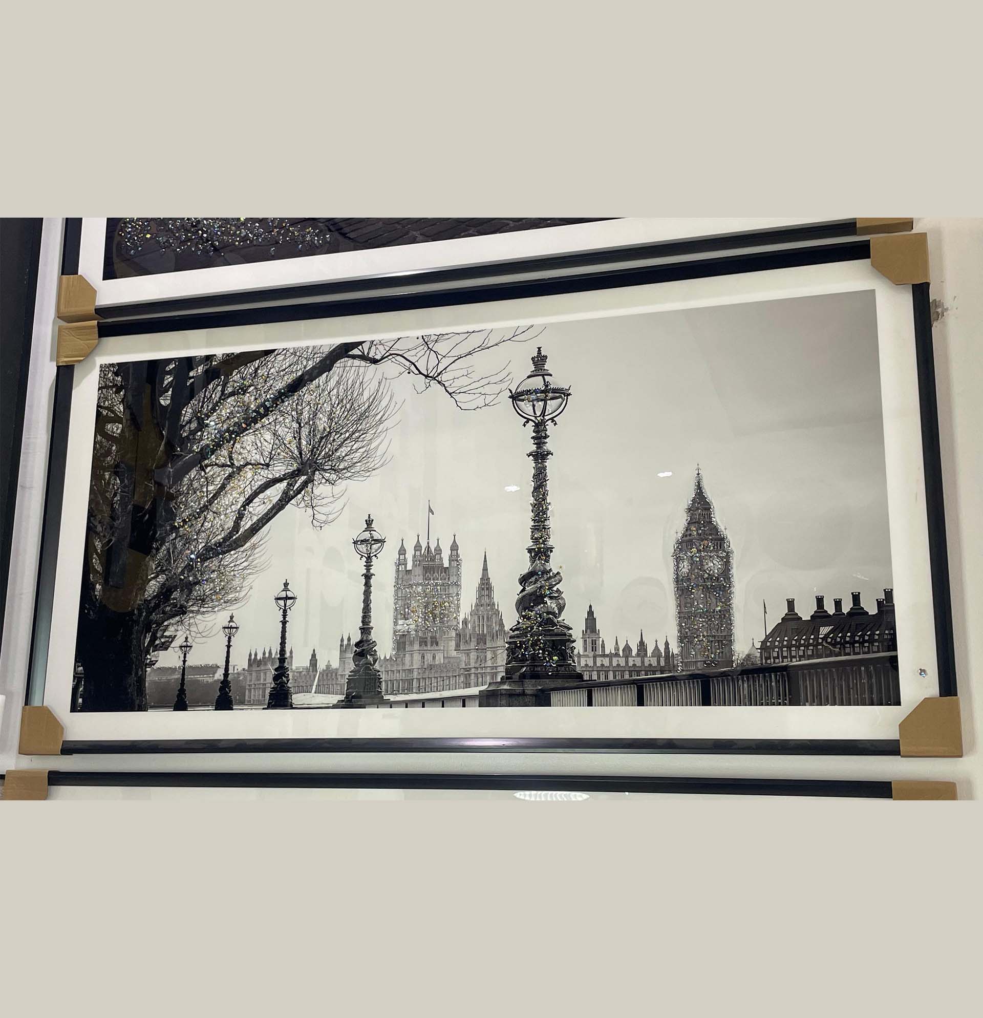 Landscape black and white frame