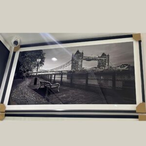 Landscape black and white frame