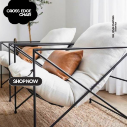 Cross edge chair