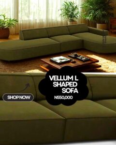 VELLUM SHAPED SOFA
